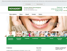 Tablet Screenshot of novadent-lodz.pl
